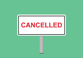 Cancelled Sign