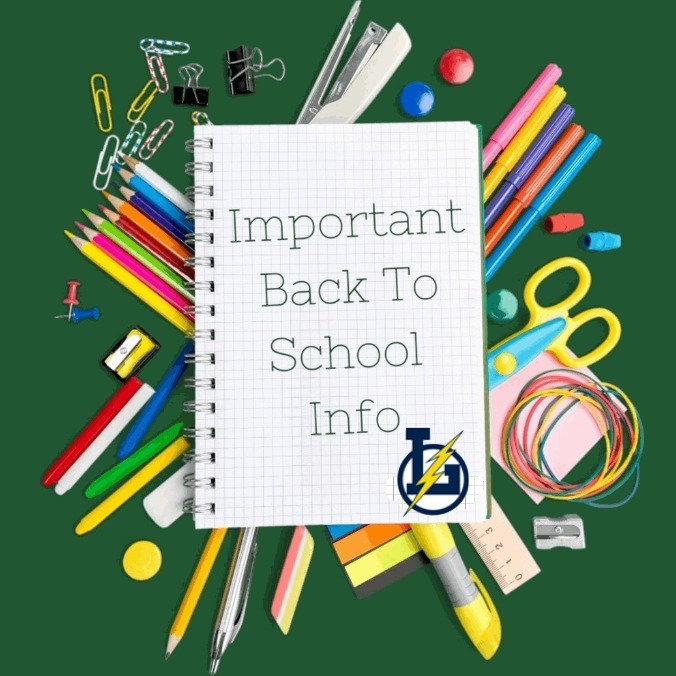 Important Back to School Information