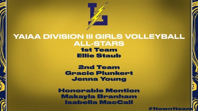 YAIAA Division III Volleyball All Stars