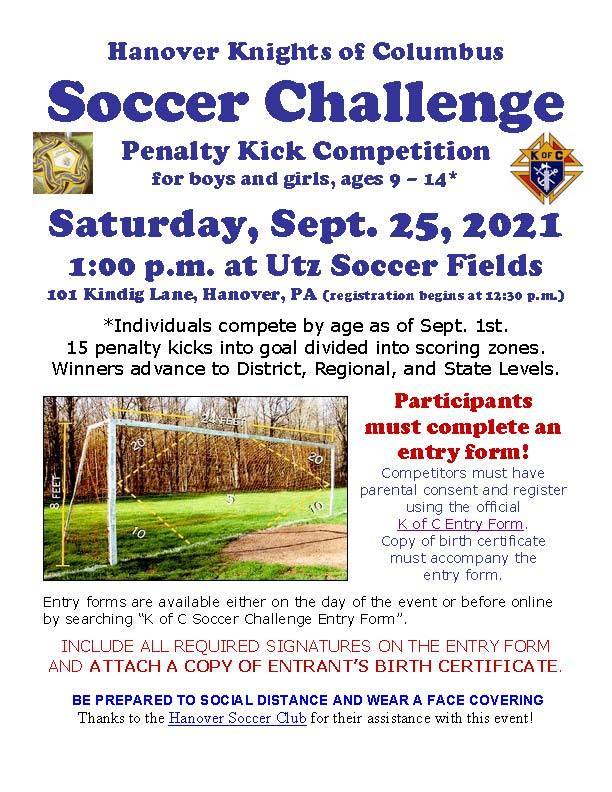 Flyer for Soccer Challenge