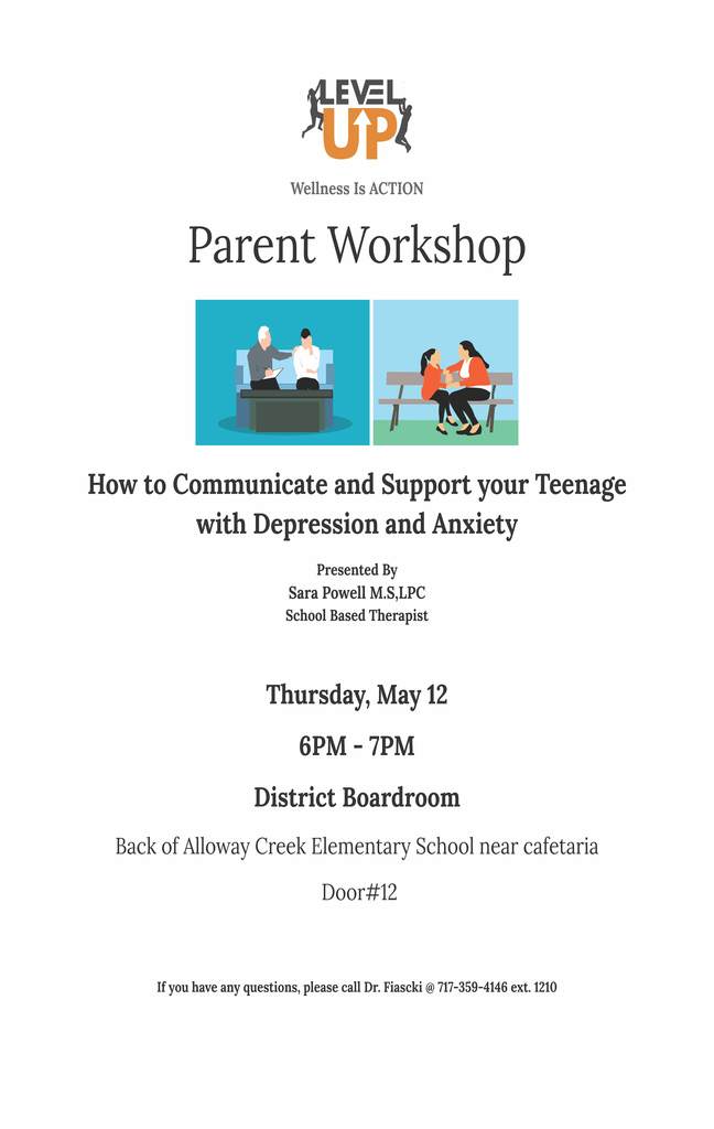 Flyer for Parent Workshop