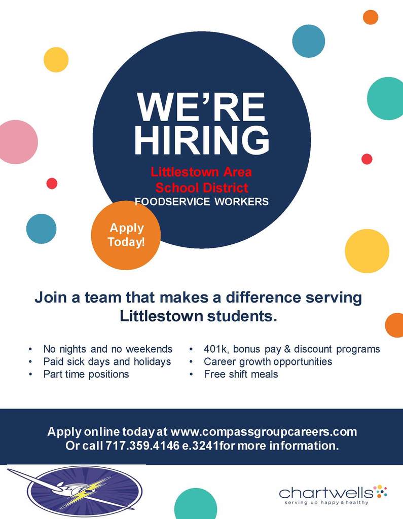 Hiring in our Food Service Department Flyer