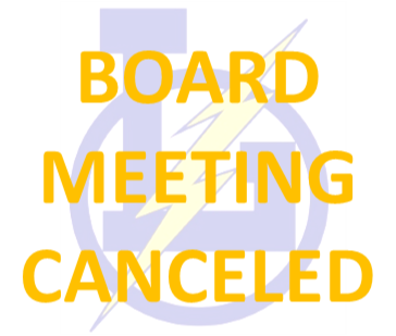 Board Meeting Canceled Sign