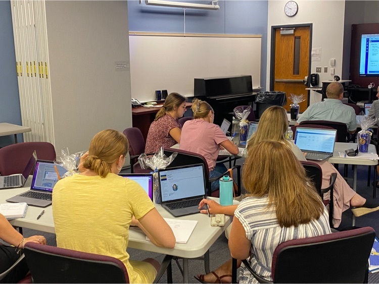 New Teachers learning how to digitally connect.
