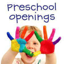 preschool openings sign