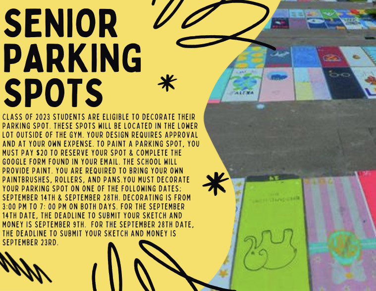 Class of 2023 Senior Parking Spot Fun!