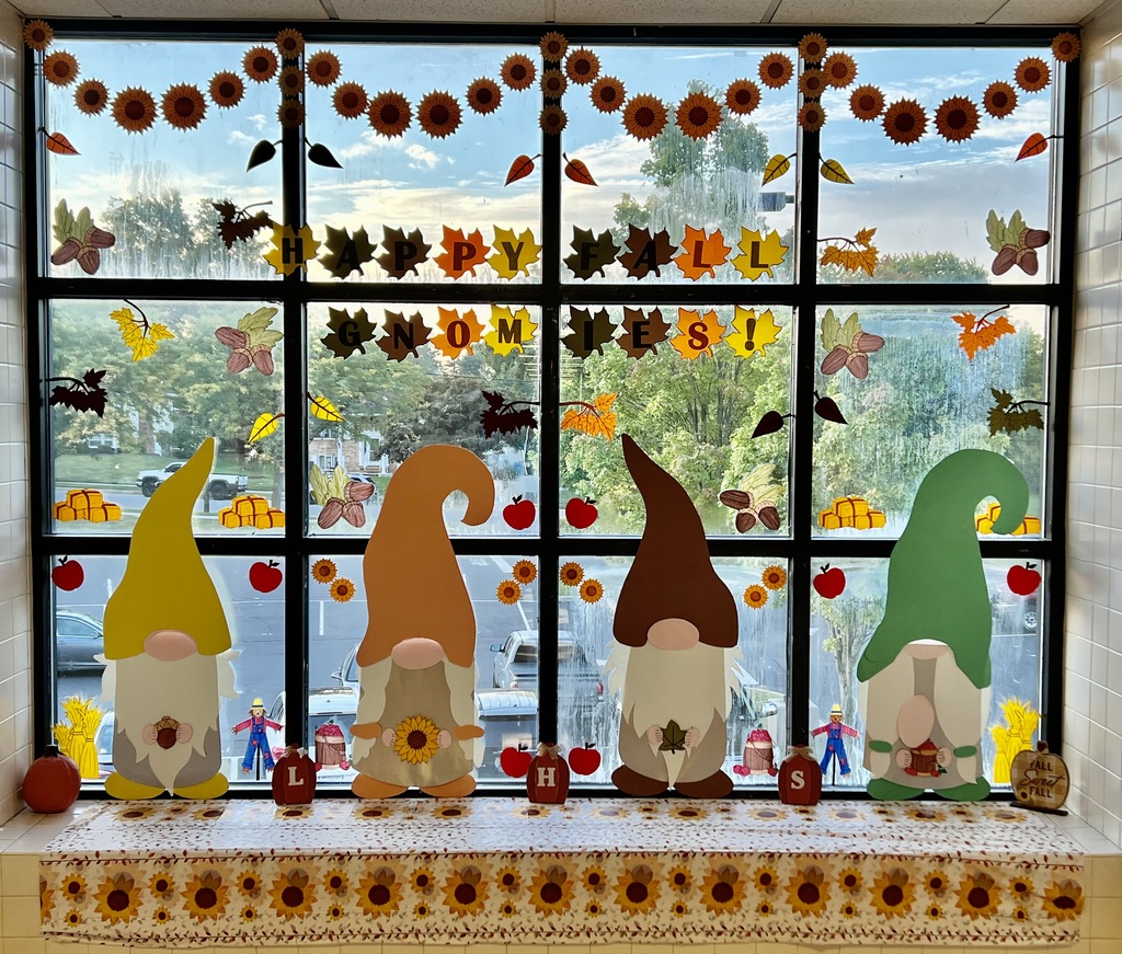 Gnome Fall Window Decorations