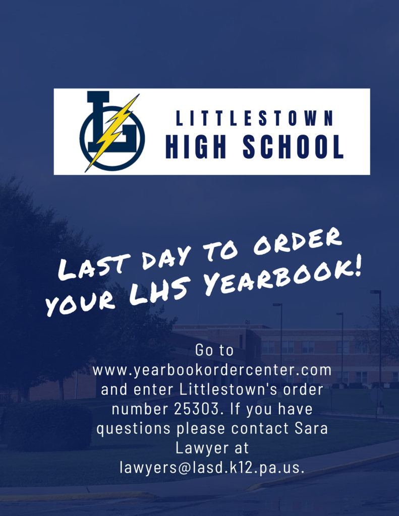 Today is the last day to order your LHS Yearbook!